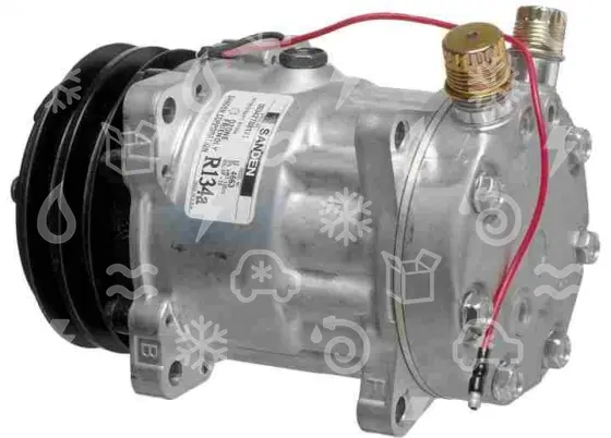 kompresor UNI SANDEN 7H15, řemenice 125 mm - 2GA, 12V